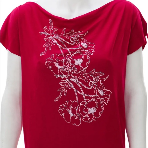 Matrushka Construction Black Sleeveless Cowl Neck Tee Sz L - Picture 8 of 9